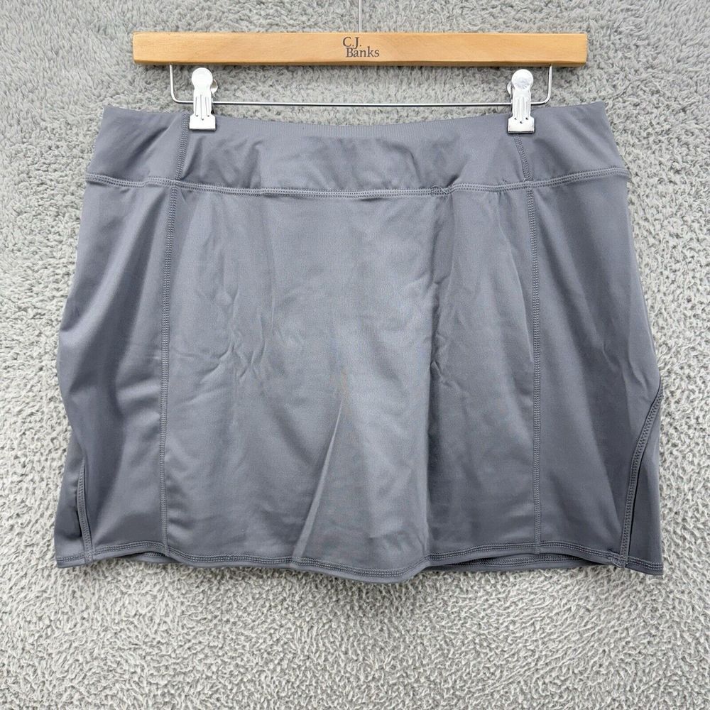 Tangerine Womens Skort Gray Size 2XL‎ Activewear Stretchy Pocket Pickleball